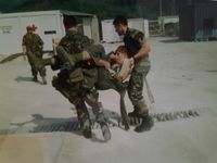 Medic training Bosnie 1997